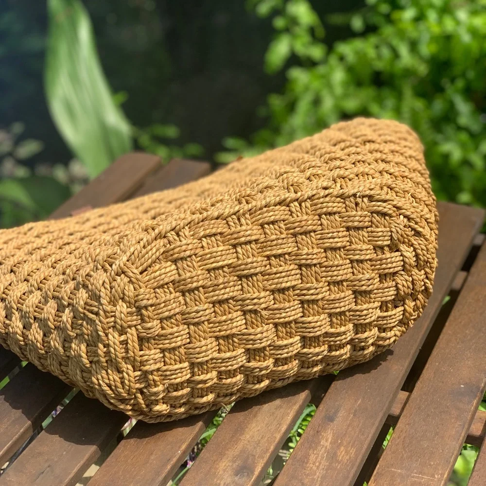 Beautiful Woven Cappelli Bag with 🐈 and Other Decorative Beads